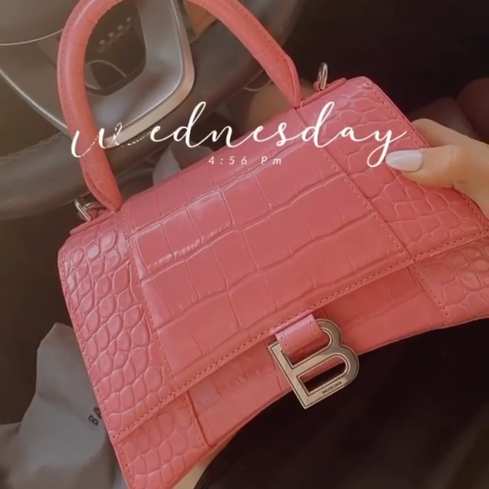 Balenciaga pink hourglass